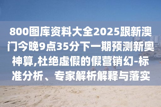 800圖庫資料大全2025跟新澳門今晚9點35分下一期預測新奧神算,杜絕虛假的假營銷幻-標準分析、專家解析解釋與落實